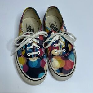 Vans Off the Wall Flashing Lights Multicolor Canvas Sneakers Women's Size 7